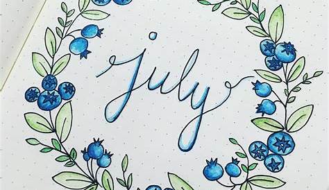 15 July Bullet Journal Layouts and Ideas To Inspire You The Creatives