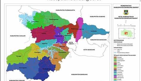 Peta Kabupaten Bandung Lengkap dengan Nama Kecamatan - Tarunas