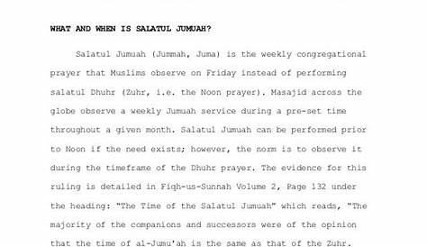 Jummah Khutbah Duas [English] | Abrahamic Religions | Religious
