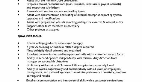 FREE 9+ Sample Staff Accountant Job Descriptions in PDF | MS Word
