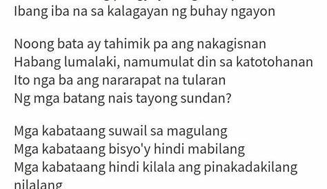 Kabataan Ang Pag Asa Ng Bayan Tula - angbayange