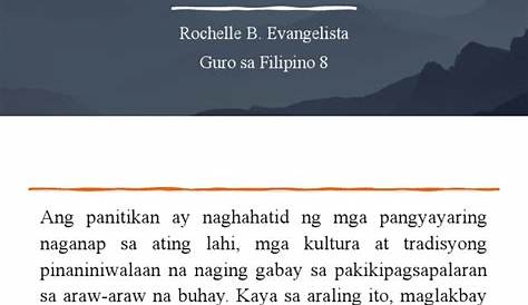 Ano Ang Kahulugan At Kahalagahan Ng Pagbasa 45+ Pages Summary in Google