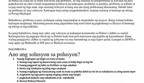 Ano Ang Kahulugan Ng Problema at Solusyon