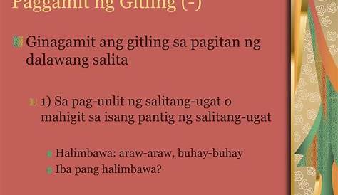 Gitling: Tamang Paggamit sa Umuulit na Salita