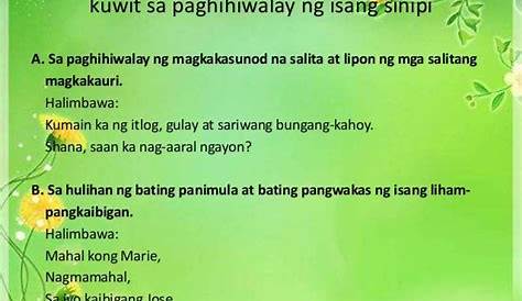 (DOC) Ang mga iba't-ibang uri ng bantas at mga gamit nito | mary jessa