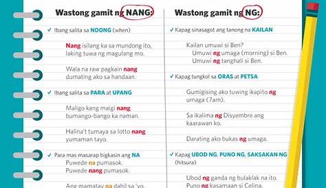 ng at nang Learn English, Report, Filipino Words, Extra, Languages, Idk