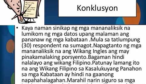 Kalagayan Ng Wikang Filipino Sa Larangan Ng Edukasyon