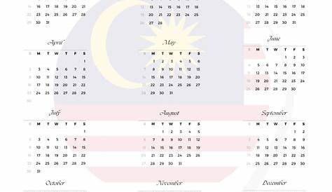May 2023 Calendar – Malaysia