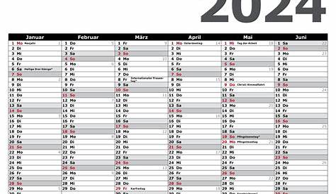 Kalender 2024 Pdf Mit Ferien New The Best Famous - Printable Calendar