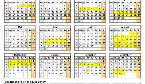 Kalender 2025 NRW: Ferien, Feiertage, PDF-Vorlagen
