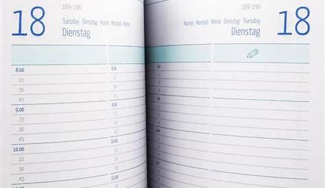 Güss-Verlag Buchkalender 58064, Planungsbuch, 1 Tag auf 2 Seiten