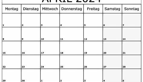 April 2023 Kalender mit Feiertagen