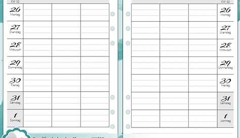 Minimal Planner Printables - Size A5 - Inserts for Ring Planner like