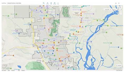 Kalispell, Montana Map