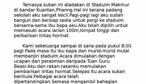 Sudut BM Cikgu Tan: Contoh Karangan 5 : Temasya Sukan Tahunan Sekolah