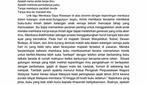 Jenis-Jenis Karangan Bahasa Melayu : Novels + literature components
