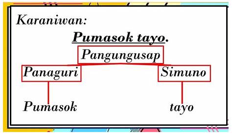 Ayos NG Pangungusap | PDF