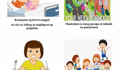 Karapatang Pambata 10 Karapatan Ng Mga Bata Clipart