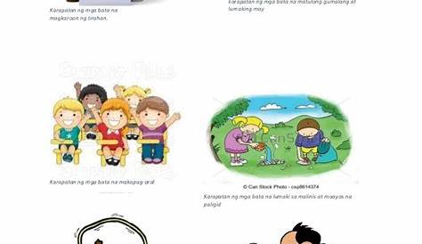 Karapatang Pambata 10 Karapatan Ng Mga Bata Clipart