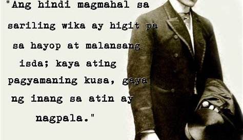 Mga Kasabihan Ni Jose Rizal Tungkol Sa Edukasyon