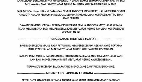 [ Mesyuarat Agung Tahunan Koperasi SMKA SHOAW Kuching Berhad 2022