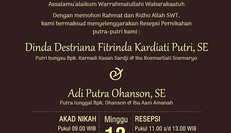 Undangan Pernikahan Bahasa Jawa Singkat