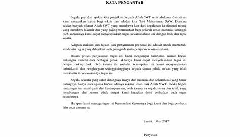 6 Contoh Kata Pengantar Proposal Usaha [ Doc / PDF ]