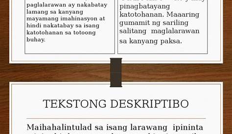Ano Ang Mga Halimbawa Ng Tekstong Deskriptibo - pagbabasa tekstong