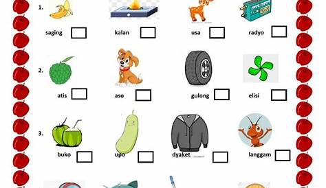 Patinig katinig worksheet | Elementary worksheets, Homographs, School