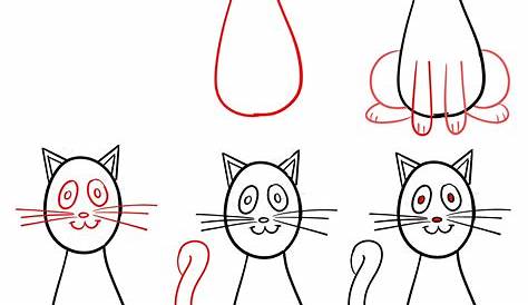 Wie zeichnet man einen Katze schritt für schritt für anfänger & kinder