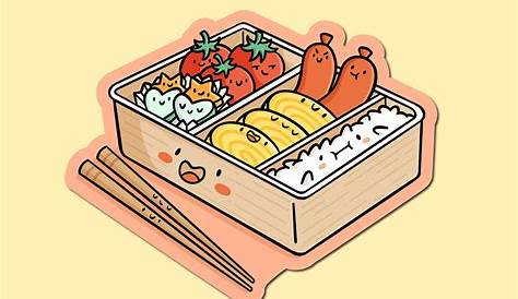 Kawaii Food Stickers Box Cute Vector By Watercolor Arts Thehungryjpeg