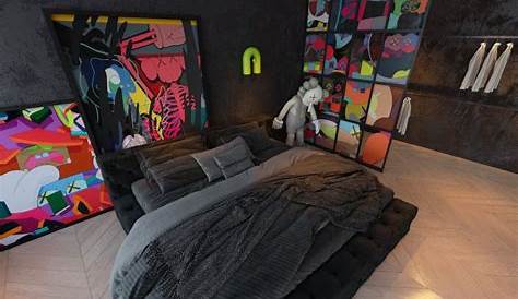 KAWS on Behance Room design bedroom, Home room design, Mens room decor