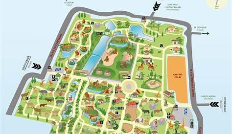 kebun binatang ragunan peta - Penelusuran Google | Zoo map, Signage