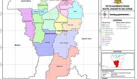Peta Administrasi Kecamatan Cilandak, Kota Jakarta Selatan ~ NeededThing