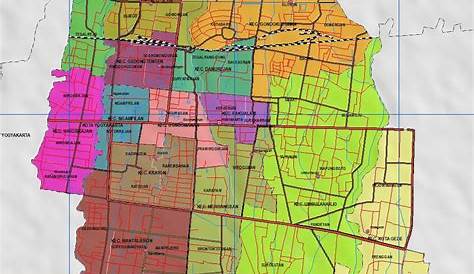 Peta Administratif Kota Yogyakarta