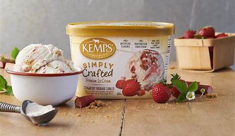 Kemps Simply Crafted Premium White Chocolate Raspberry Ice Cream, 1.87