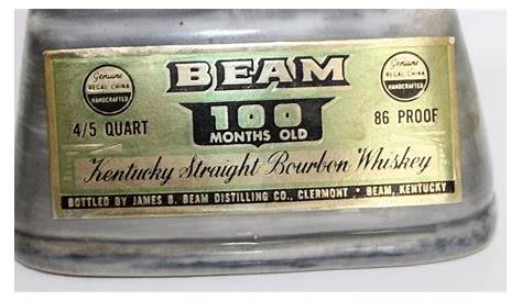 Beam Kentucky Straight Bourbon Whiskey 100 months old Bot 60/70's 100cl