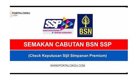 SEMAKAN CABUTAN BSN SSP 2023 (Check Keputusan Sijil Simpanan Premium