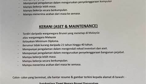Kerja Kosong Di Brunei Untuk Rakyat Malaysia : Mindef Site Pages - We