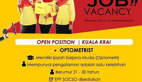 Jawatan Kosong Di Rozaimi Optometrist (Kuala Krai) – NegeriKelantan.com