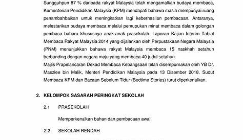 Contoh Kertas Kerja Program Panitia Bahasa Melayu