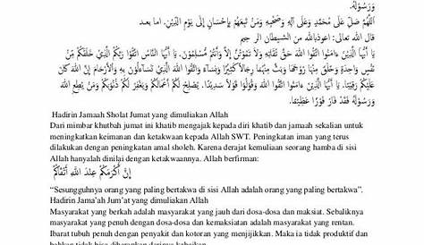 Mukadimah Khutbah Jumat Pdf Download - Print-A-Do