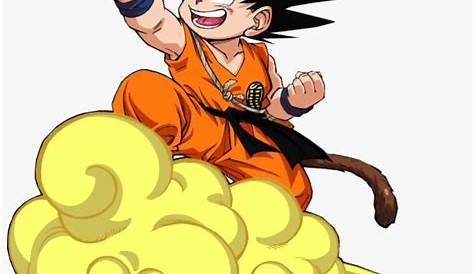 Find hd Dragon Ball Nimbus Cloud - Kid Goku On Nimbus, HD Png Download