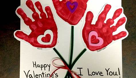 Kids Hand Craft For Valentines Valentine Print ! February Baby Art S