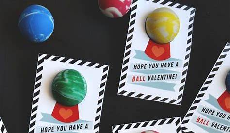 Kids Valentines Day Cards Bouncy Ball Friends Diy Pin On Valentine's