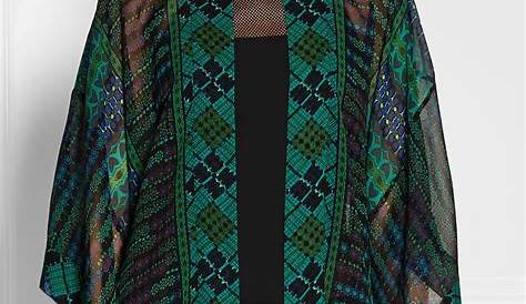 Kimono Style Jacket Lyst Urban Outfitters Ecote Chiffon In Black