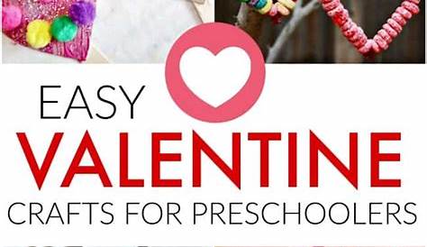 Colorful Cardboard Valentine's Craft for Preschoolers