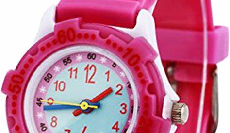 KIDDUS Modische Mädchenuhr für Kinder. Analoge Armbanduhr für Kinder