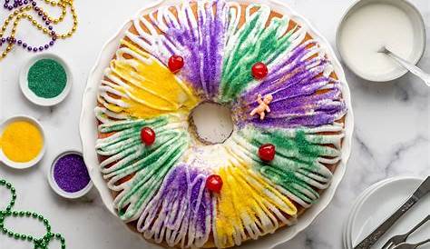 King Cake Ice Cream Recipe | Mardi Gras King Cake Ice Cream