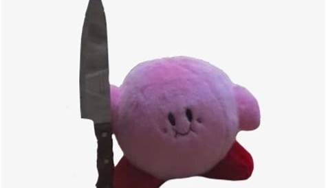 Kirby With A Knife Wallpaper